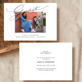 現代の卒業式招待状 & お知らせ 招待状