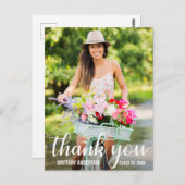 現代の卒業感謝写真W(裏面空白) ポストカード (正面/裏面)