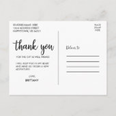 現代の卒業感謝 卒業生の写真 ポストカード (裏面)