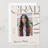 現代の卒業生 招待状 (正面/裏面)