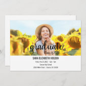 現代の卒業発表 招待状 (正面/裏面)