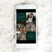 現代の喜びに満ちた世界へ　グリーン５　フォト シーズンカード