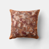 現代の喜びの燃えたオレンジ色の蝶の刺繍 クッション (裏面)