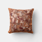 現代の喜びの燃えたオレンジ色の蝶の刺繍 クッション (正面)