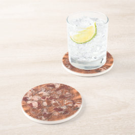 現代の喜びの燃えたオレンジ色の蝶の刺繍 コースター