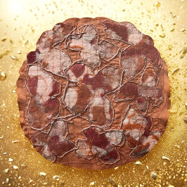 現代の喜びの燃えたオレンジ色の蝶の刺繍 ラウンドクッション