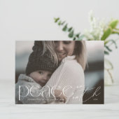 現代の地球の平和 大きな写真 宗教的 シーズンカード (スタンド正面)