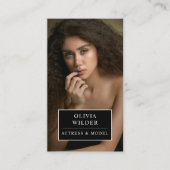 現代の女優モデル写真 名刺 (正面)