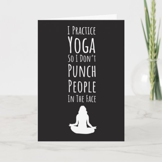 現代の女性のためのヨガカード - 瞑想 カード (正面)