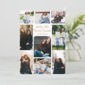 現代の姉妹の写真コラージュ オーダーメイドの名言 カード (スタンド正面)