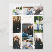 現代の姉妹の写真コラージュ オーダーメイド名言 カード (正面)