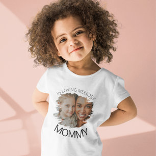 現代の子供用スマッジ写真メモリアルTシャツ トドラーTシャツ