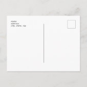 現代の学生 カジュアル フォト 卒業 ブラック ポストカード (裏面)