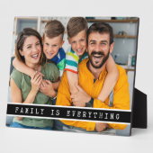 現代の家族の写真 ファミリーはすべて 引用 フォトプラーク (側面)