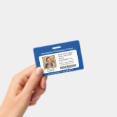 現代の小学生用IDバッジ（青） バッジ (Handheld)