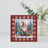 現代の小 gnome - 気まぐれなかわいい非写真 シーズンカード (スタンド正面)