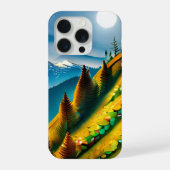 現代の山岳風景 iPhoneケース (裏面)