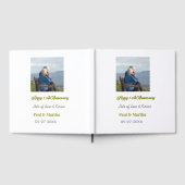 現代の幸せな50周年を追加 - 名前 - 日付 - 写真 ゲストブック (全面)