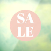 現代の店舗窓口 セール パステルピンク ウィンドウサイン (シート3)