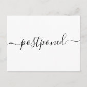 現代の延期結婚発表ポストカード 案内ポストカード (正面)