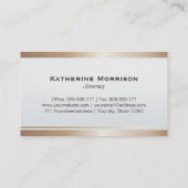 現代の弁護士 ゴールドの法廷 名刺 (裏面)