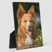 現代の愛する思い出 オーダーメイドペットメモリアル フォトプラーク (側面)