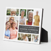 現代の愛する記憶の写真コラージュ フォトプラーク (側面)