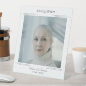 現代の愛する記憶 追悼式ペデスタル看板 台座サイン (インサイチュ)