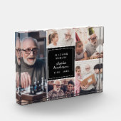 現代の愛する記憶 5枚の写真のメモリアルアクセサリー フォトブロック (左)