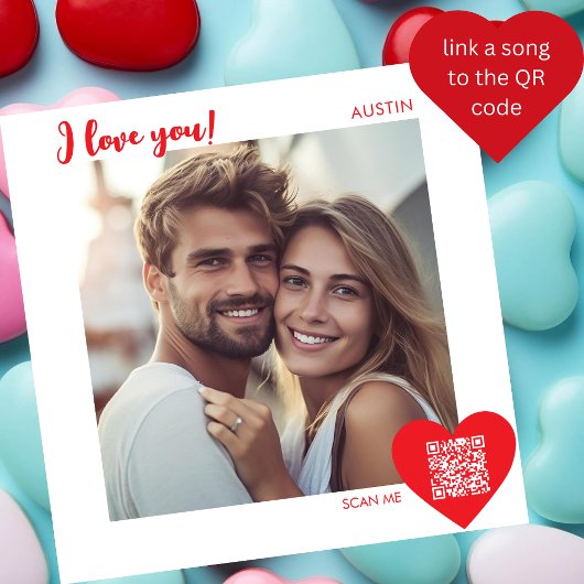 現代の愛を伝えよう。バレンタインデーの写真 シーズンカード