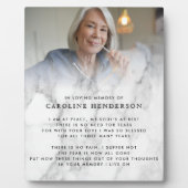 現代の愛を記憶する大理石の写真＆名言プレート フォトプラーク (正面)