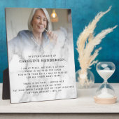 現代の愛を記憶する大理石の写真＆名言プレート フォトプラーク (側面)