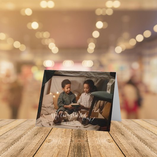 現代の愛情あふれる母の日のカード ママへの写真 カード