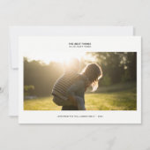 現代の感謝の名言 | 家族写真 ミニマリスト シーズンカード (正面)