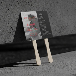 現代の手書きオーバーレイ写真ウェディング ハンドファン