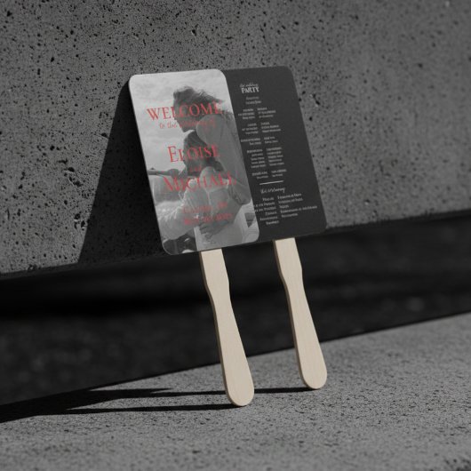 現代の手書きオーバーレイ写真ウェディング ハンドファン