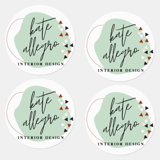 現代の抽象図形カスタムメイド会社のロゴ ラベル (グループ)