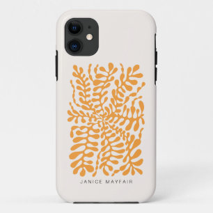 現代の抽象幾何学模様 モダンアート iPhone 11 ケース