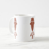 現代の抽象的なシルエット コーヒーマグカップ (正面左)