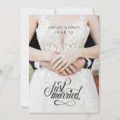 現代の新婚写真 案内状 (正面)