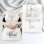 現代の新婚写真 案内状