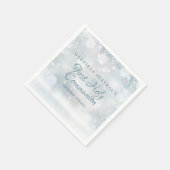 現代の最初の雪の花最初の聖体拝領 スタンダードカクテルナプキン (角)