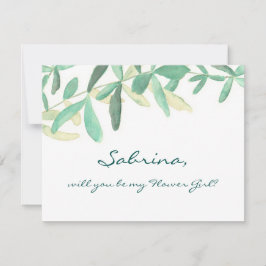 現代の植物学の花嫁として、私の花を飾ってくれますか 招待状