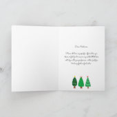 現代の楽しいクリスマス、友よ、名前を折りたたんだ シーズンカード (内部)