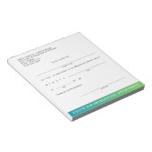 現代の歯科矯正予約の欠席届け ノートパッド (アングル)