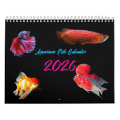 現代の水族館の魚 2026 フォト パーソナライズド カレンダー (カバー)