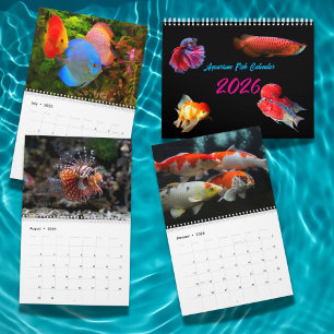 現代の水族館の魚 2026 フォト パーソナライズド カレンダー