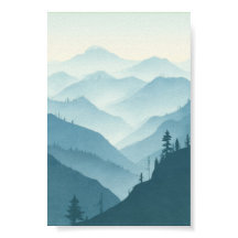 現代の浮世絵による霧の丘の禅の世界