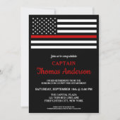 現代の消防士退職パーティー 招待状 (正面)