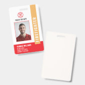 現代の消防署の消防士IDバッジ バッジ (正面＆裏面)